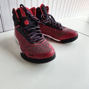 AND1 Red and Black Basketball Shoes
